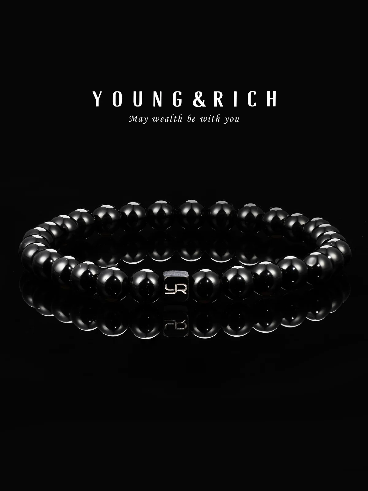 Classic Obsidian Bracelet 6mm for Men and Women - Niche Design Premium Bracelet for Men's Niche Accessories